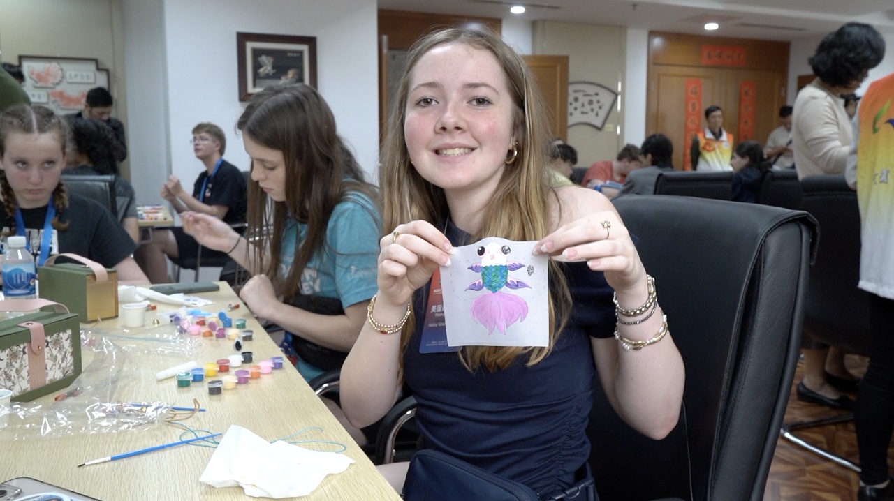 Youth exchange participants during the China tour